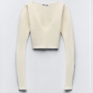 Zara RIBBED CHENILLE TOP
